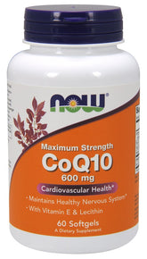 CoQ10 with Lecithin & Vitamin E, 600mg - 60 softgels - Sense42 Beauty and Health