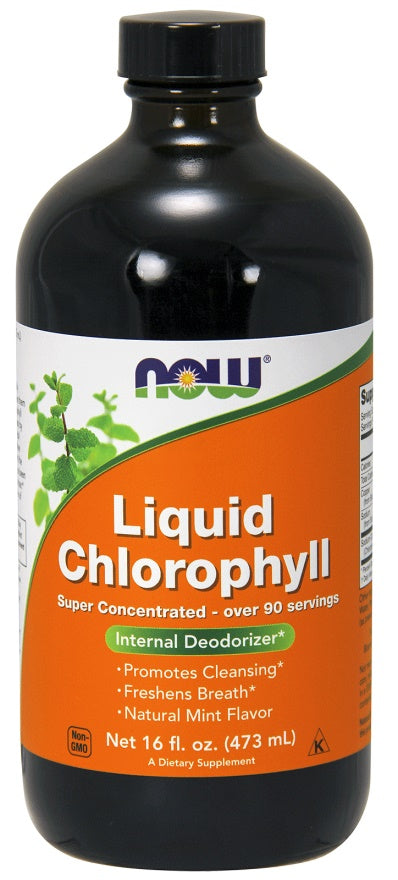NOW Foods Chlorophyll Liquid - 473 ml. - Sense42 Beauty and Health