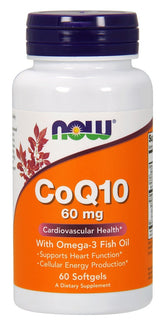 CoQ10 with Omega-3, 60mg - 60 softgels - Sense42 Beauty and Health