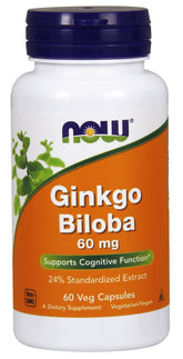 Ginkgo Biloba, 60mg - 60 vcaps - Sense42 Beauty and Health