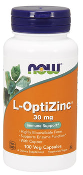 L-OptiZinc, 30mg - 100 vcaps - Sense42 Beauty and Health