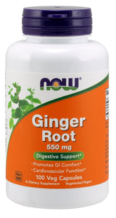 Ginger Root, 550mg - 100 vcaps - Sense42 Beauty and Health