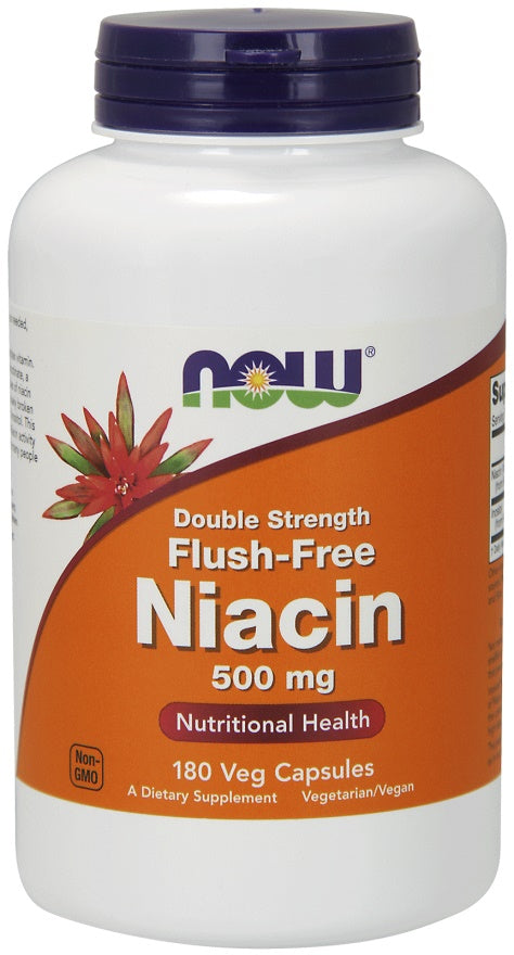 Niacin Flush-Free, 500mg (Double Strength) - 180 vcaps - Sense42 Beauty and Health