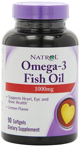 Omega-3 Fish Oil, 1000mg - 90 softgels - Sense42 Beauty and Health