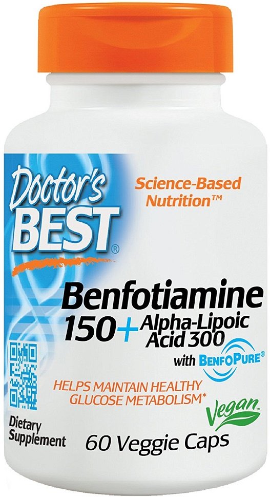 Benfotiamine 150 + Alpha-Lipoic Acid 300 - 60 vcaps - Sense42 Beauty and Health