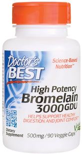 High Potency Bromelain 3000 GDU, 500mg - 90 vcaps - Sense42 Beauty and Health