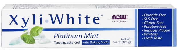 XyliWhite, Platinum Mint Toothpaste Gel w/Baking Soda - 181g - Sense42 Beauty and Health