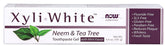 NOW Foods XyliWhite Neem & Tea Tree Toothpaste Gel - 181g - Sense42 Beauty and Health