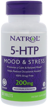 5-HTP Time Release, 200mg - 30 tabs - Sense42 Beauty and Health