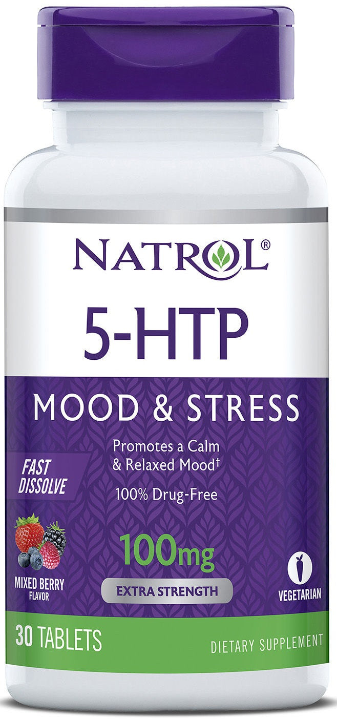 5-HTP Fast Dissolve 100mg - 30 tabs - Sense42 Beauty and Health