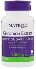 Cinnamon Extract, 1000mg - 80 tabs - Sense42 Beauty and Health