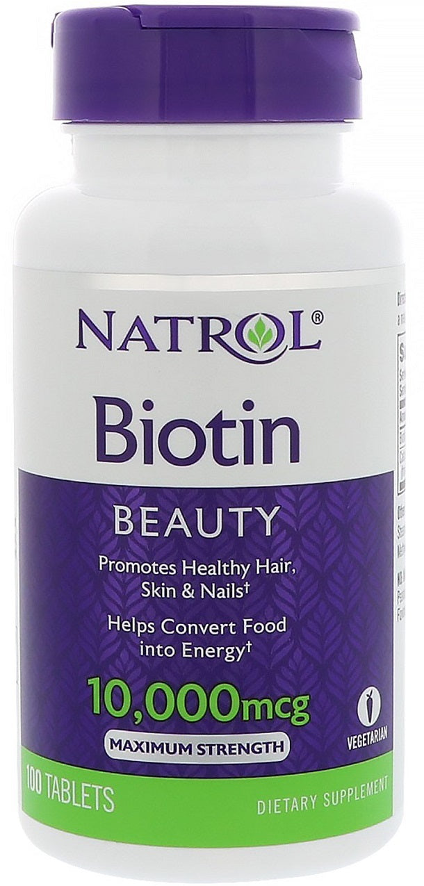 Biotin, 10000mcg - 100 tabs - Sense42 Beauty and Health