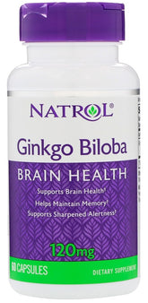 Ginkgo Biloba, 120mg - 60 caps - Sense42 Beauty and Health
