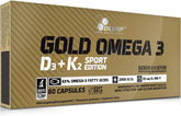 Gold Omega 3 D3 + K2 Sport Edition - 60 caps - Sense42 Beauty and Health