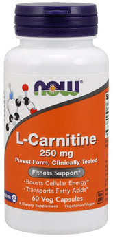 L-Carnitine, 250mg - 60 vcaps - Sense42 Beauty and Health