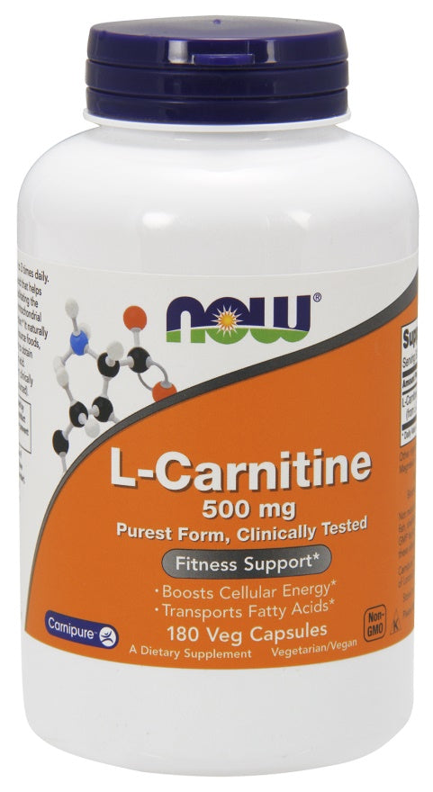 L-Carnitine, 500mg - 180 vcaps - Sense42 Beauty and Health