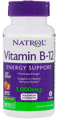 Vitamin B-12 Fast Dissolve, 5000mcg - 100 tabs - Sense42 Beauty and Health