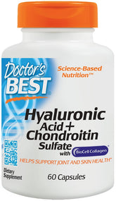 Hyaluronic Acid + Chondroitin Sulfate with BioCell Collagen - 60 caps - Sense42 Beauty and Health