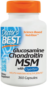 Glucosamine Chondroitin MSM with OptiMSM - 360 caps - Sense42 Beauty and Health