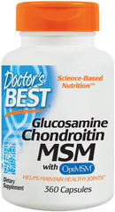 Glucosamine Chondroitin MSM with OptiMSM - 360 caps - Sense42 Beauty and Health