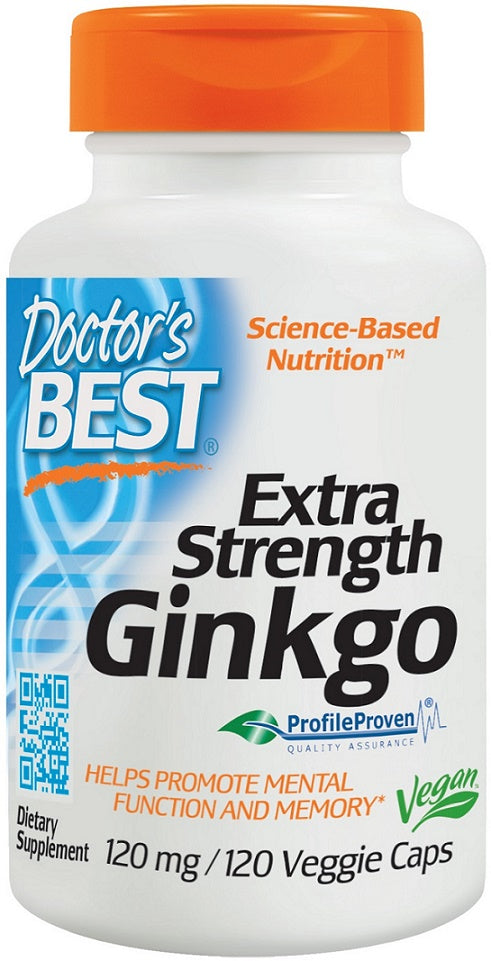 Extra Strength Ginkgo, 120mg - 120 vcaps - Sense42 Beauty and Health