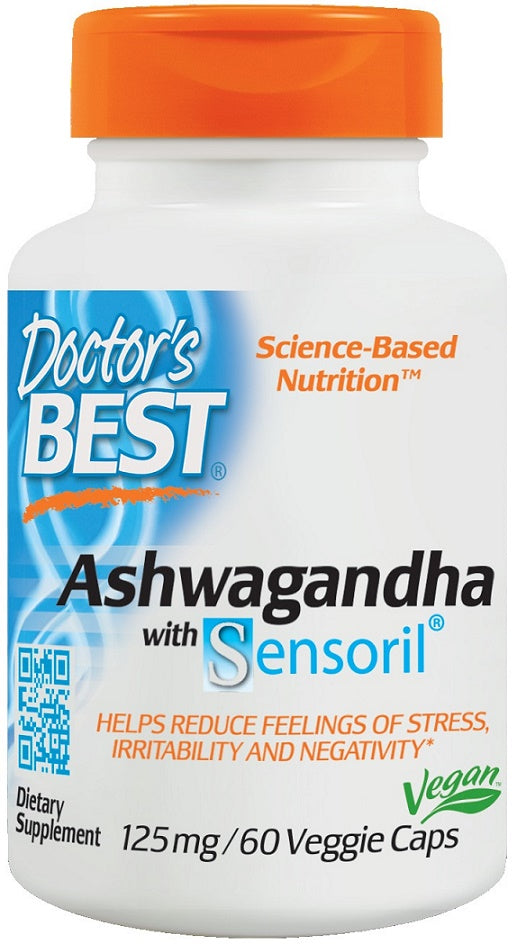Ashwagandha with Sensoril, 125mg - 60 vcaps - Sense42 Beauty and Health