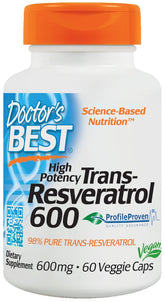Trans-Resveratrol 600, 600mg - 60 vcaps - Sense42 Beauty and Health