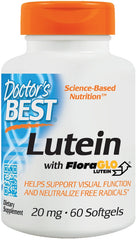 Lutein with FloraGLO, 20mg - 60 softgels - Sense42 Beauty and Health