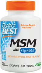 MSM with OptiMSM Vegan, 1500mg - 120 tablets - Sense42 Beauty and Health