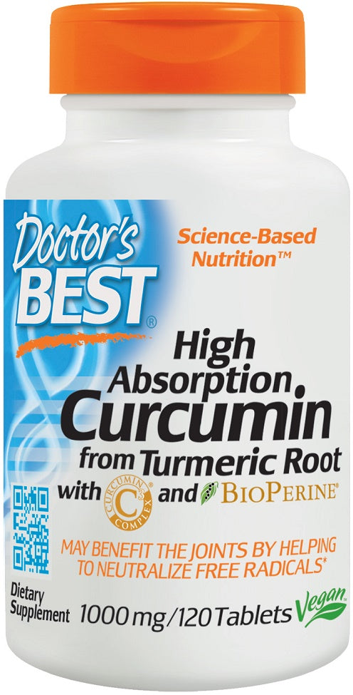 High Absorption Curcumin From Turmeric Root with C3 Complex & BioPerine, 1000mg - 120 tablets - Sense42 Beauty and Health