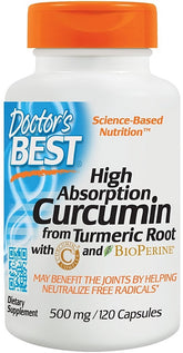 High Absorption Curcumin From Turmeric Root with C3 Complex & BioPerine, 500mg - 120 caps - Sense42 Beauty and Health