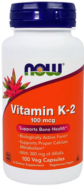 Vitamin K-2, 100mcg - 100 vcaps - Sense42 Beauty and Health