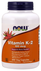 Vitamin K-2, 100mcg - 250 vcaps - Sense42 Beauty and Health