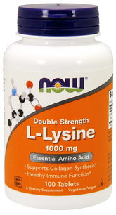L-Lysine, 1000mg - 100 tabs - Sense42 Beauty and Health