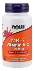 MK-7 Vitamin K-2, 100mcg - 120 vcaps - Sense42 Beauty and Health