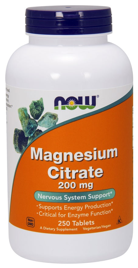 Magnesium Citrate, 200mg - 250 tablets - Sense42 Beauty and Health