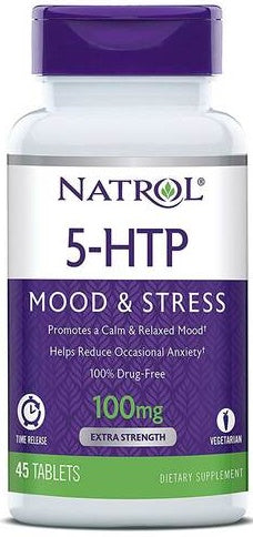5-HTP Time Release, 100mg - 45 tabs - Sense42 Beauty and Health