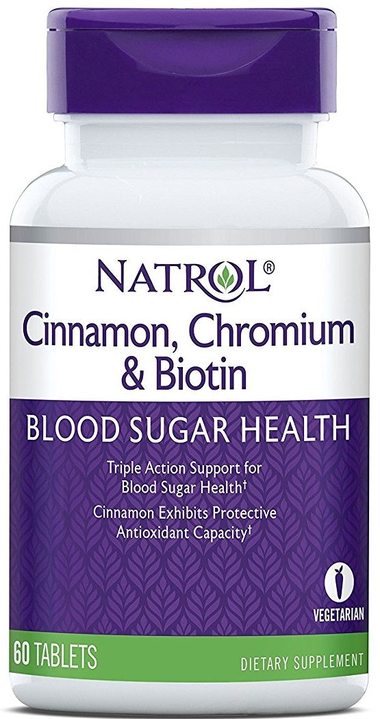 Cinnamon, Chromium & Biotin - 60 tabs - Sense42 Beauty and Health
