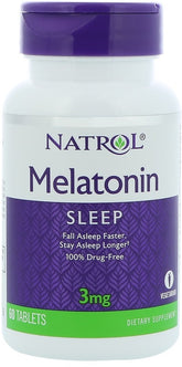 Melatonin, 3mg - 60 tabs - Sense42 Beauty and Health