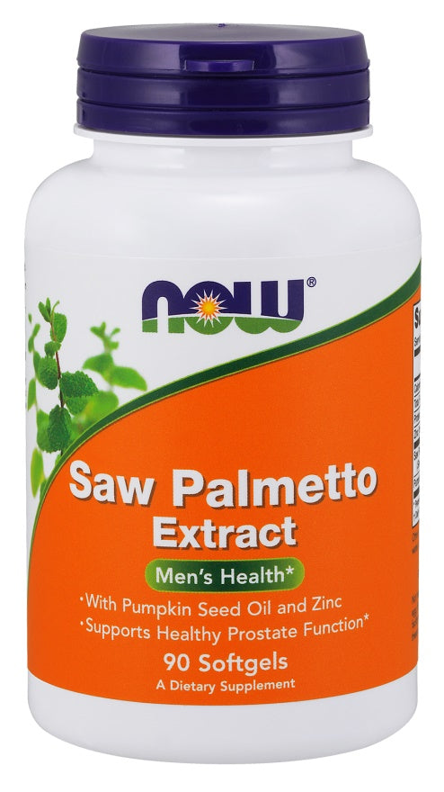 Saw Palmetto Extract with Pumpkin Seed Oil and Zinc, 80mg - 90 softgels - Sense42 Beauty and Health