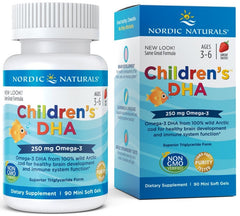 Nordic Naturals Children's DHA, 250mg Omega-3 Strawberry - 90 mini softgels - Sense42 Beauty and Health