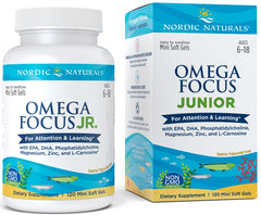 Omega Focus Junior - 120 mini softgels - Sense42 Beauty and Health