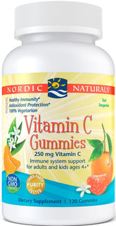 Vitamin C Gummies, 250mg Tangerine - 120 gummies - Sense42 Beauty and Health