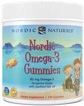 Nordic Naturals Nordic Omega-3 Gummies, 82mg Tangerine Treats - 120 gummies - Sense42 Beauty and Health