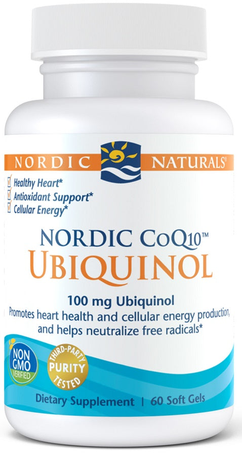 Nordic CoQ10 Ubiquinol, 100mg - 60 softgels - Sense42 Beauty and Health