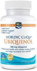 Nordic CoQ10 Ubiquinol, 100mg - 60 softgels - Sense42 Beauty and Health