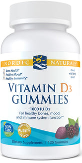 Vitamin D3 Gummies, 1000 IU Wild Berry - 120 gummies - Sense42 Beauty and Health