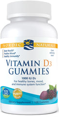 Vitamin D3 Gummies, 1000 IU Wild Berry - 120 gummies - Sense42 Beauty and Health
