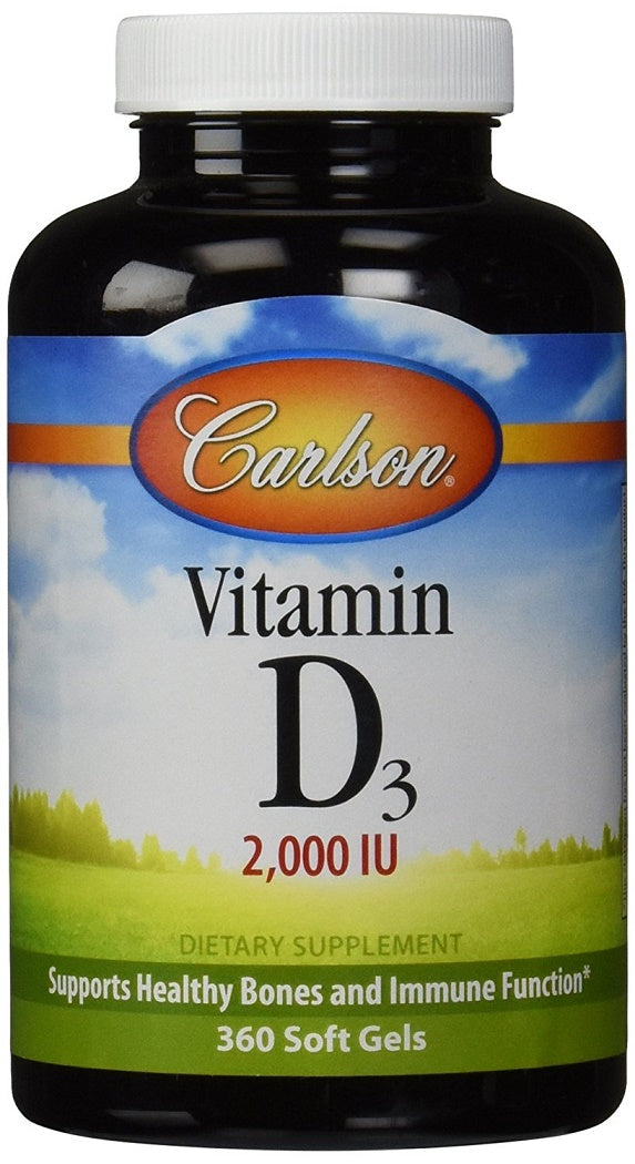Vitamin D3, 2000 IU - 360 softgels - Sense42 Beauty and Health