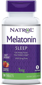 Melatonin Fast Dissolve, 1mg - 90 tabs - Sense42 Beauty and Health